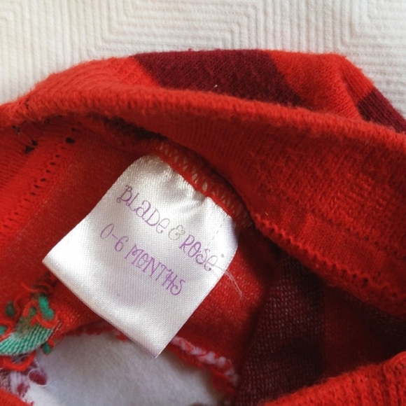 blade & rose striped stretchy knit leggings footless tights 0-6 months baby girl - Picture 5 of 6